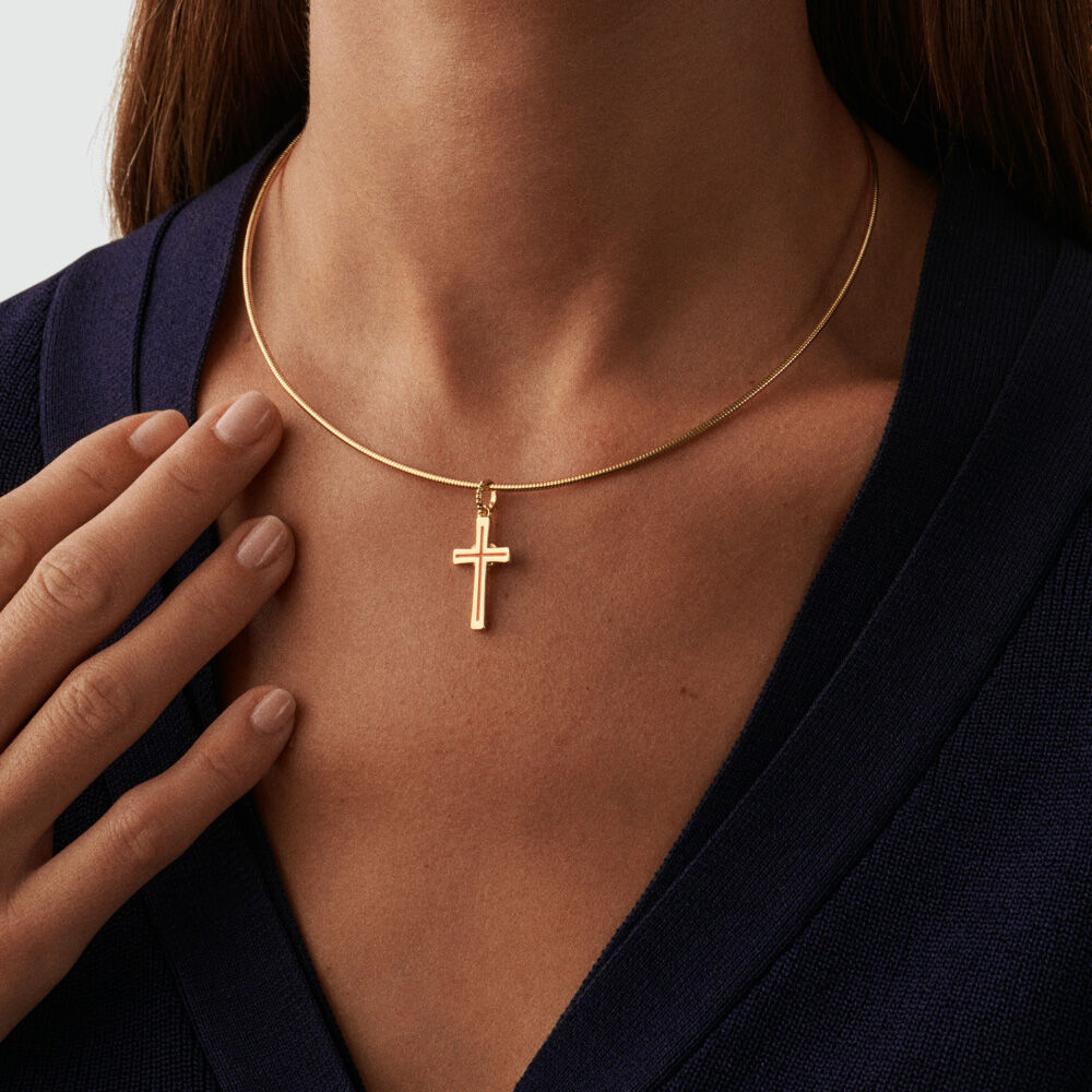 Colgante CRUZCOR - Naranja / Oro - Colgante  | Agatha