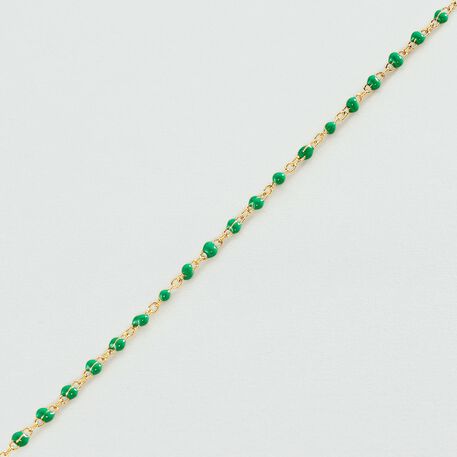 Pulsera de cadena SMARTY - Verde / Dorado - Pulseras  | Agatha