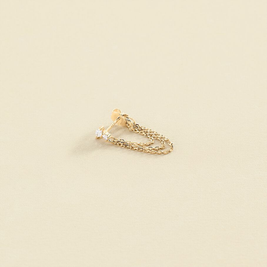 Piercing criolla AMAS - Cristal / Oro - Piercings  | Agatha