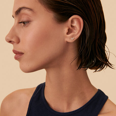 Piercing mini CROISSAN - Cristal / Dorado - Piercings  | Agatha