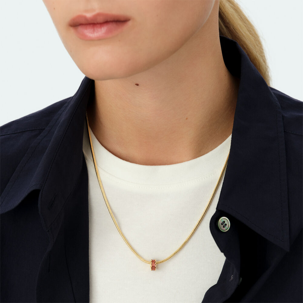 Colgante LUCKY GIRL - Bordeos / Dorado - Joyas  | Agatha
