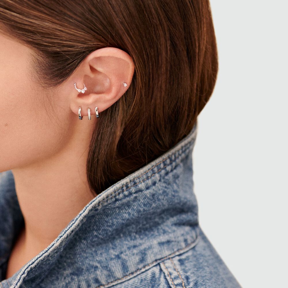 Piercing Hélix & Tragus MIX& MATCH - Cristal / Plateado - Tragus&Hélix  | Agatha