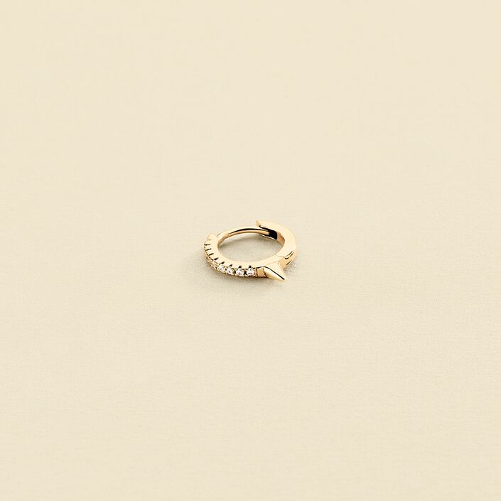 Piercing criolla PICBRIL - Cristal / Dorado - Piercings  | Agatha