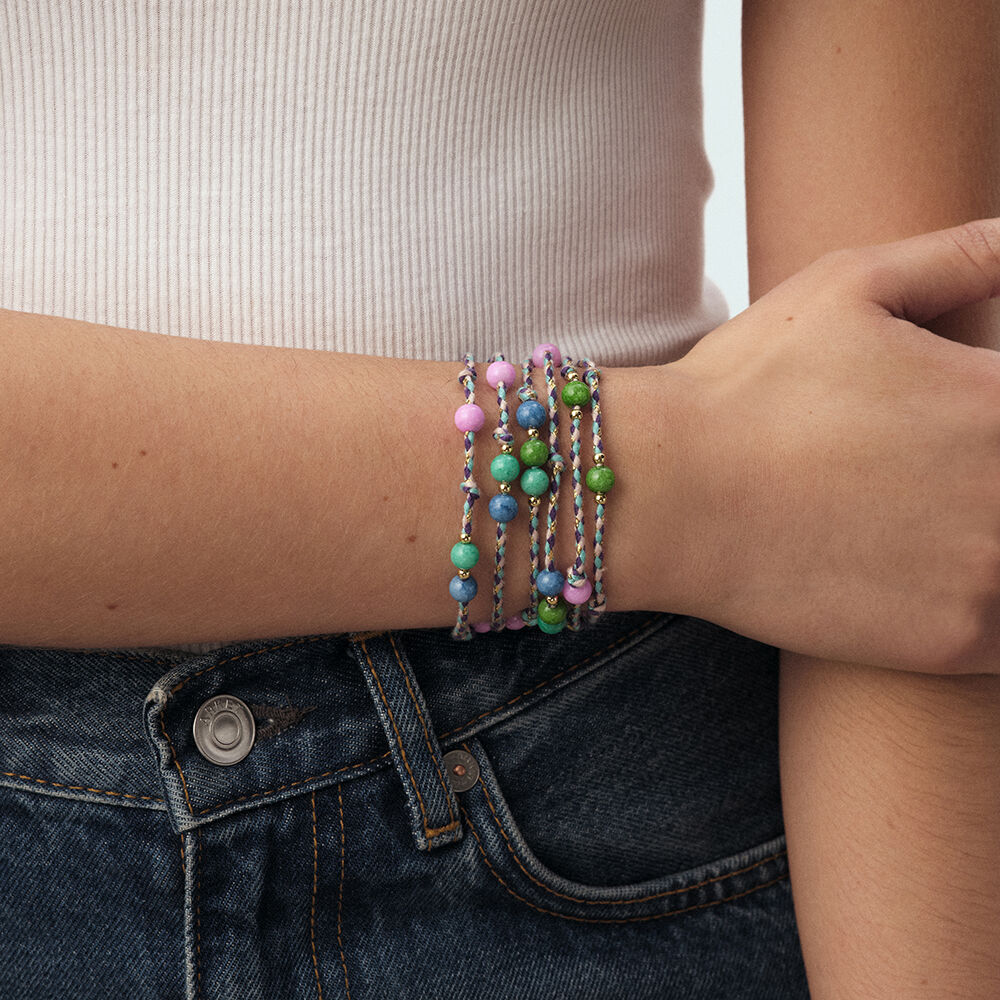 Collar largo TIARE - Azul / Oro - Collar largo  | Agatha