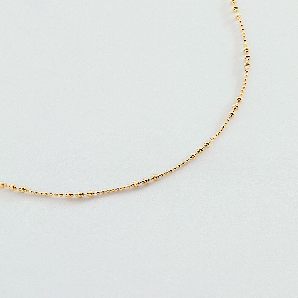 Collar largo CHAÎNE BOULE - Dorado - Collar de fantasía  | Agatha