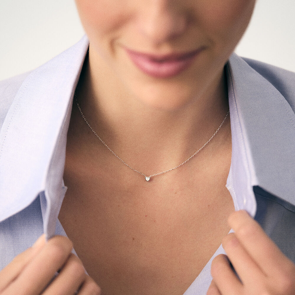 Collar corto ADOREE - Cristal / Plateado - Collar corto  | Agatha