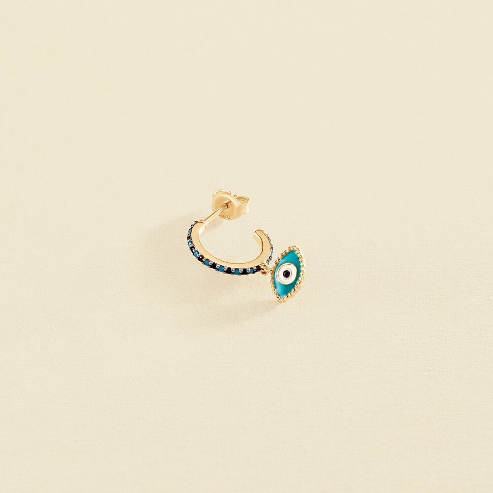 Piercing criolla MIX& MATCH - Azul / Plata - Piercings  | Agatha