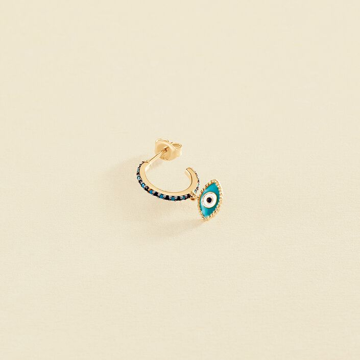 Piercing criolla MIX& MATCH - Azul / Plata - Piercings  | Agatha
