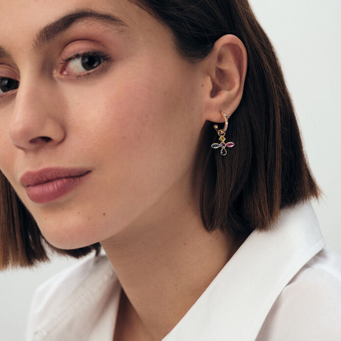 Criollas LUCES - Multicolor / Oro - Pendientes  | Agatha