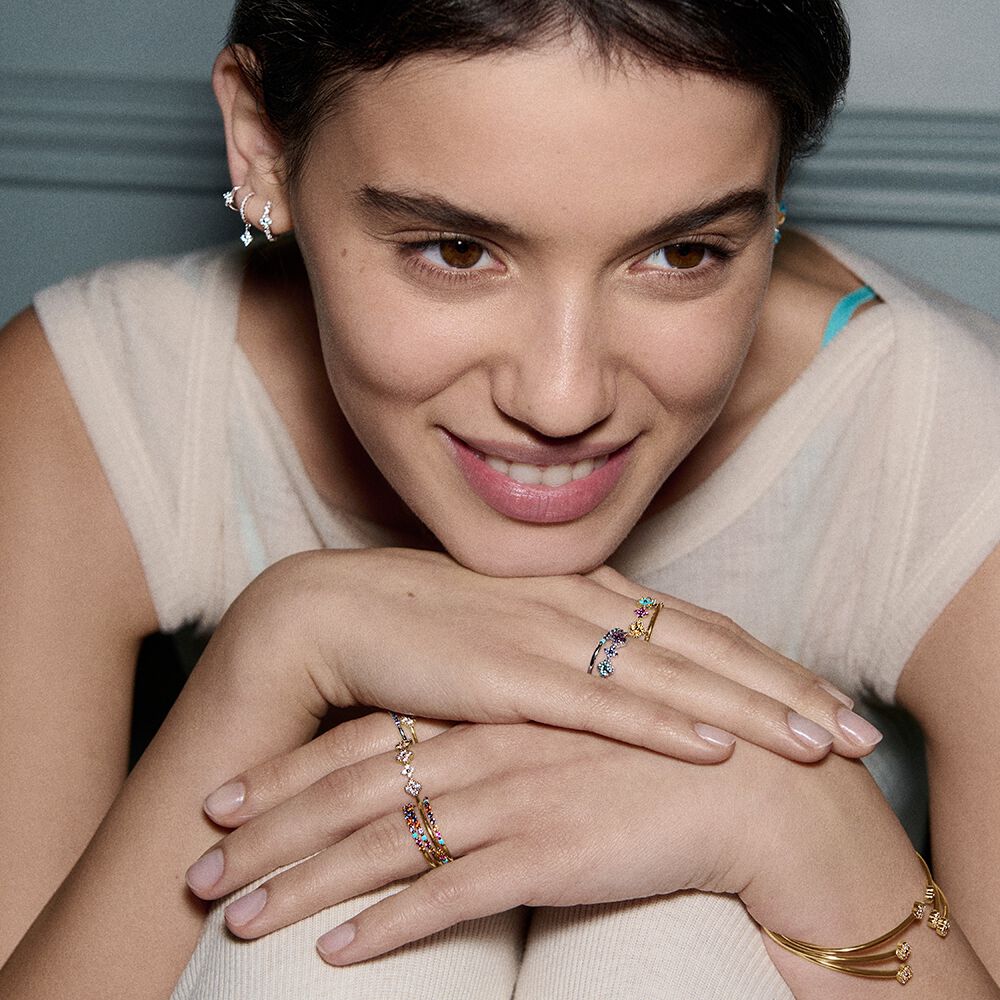 Anillo fino BELOVED - Cristal / Dorado - Anillos de fantasía  | Agatha