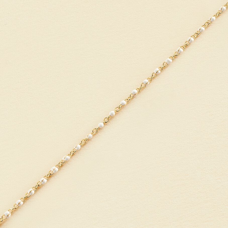 Pulsera de cadena SMARTY - Blanco / Oro - Pulseras  | Agatha