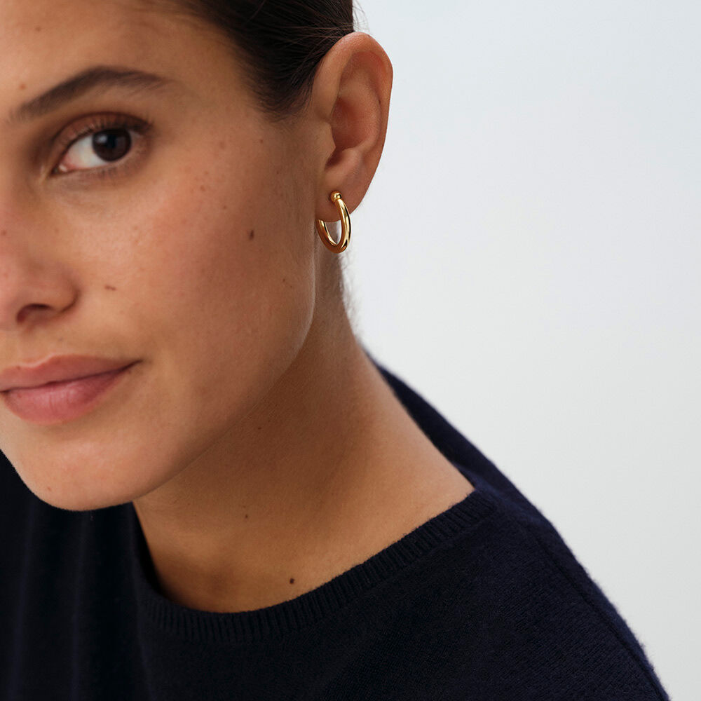 Pendientes de clip Criollas con bisagra - Dorado - Pendientes de clip  | Agatha