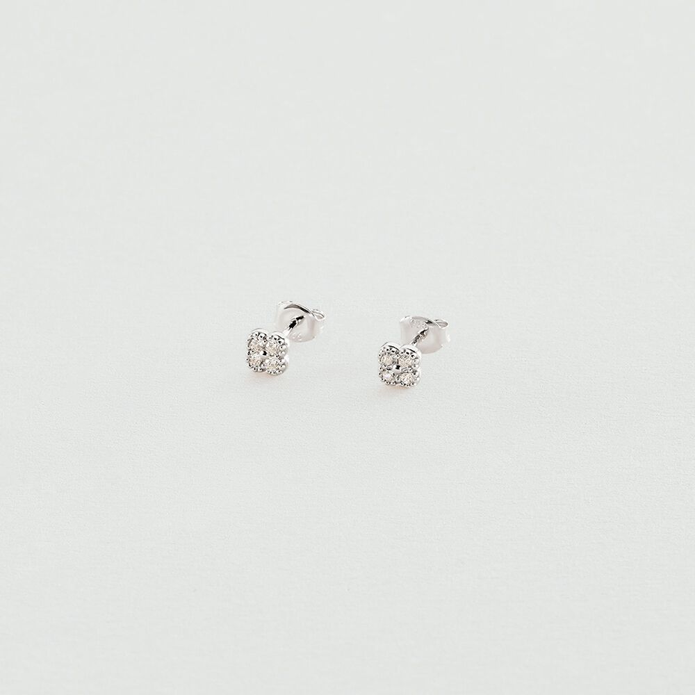 Pendientes cortos BELOVED - Cristal / Plateado - Pendientes cortos  | Agatha