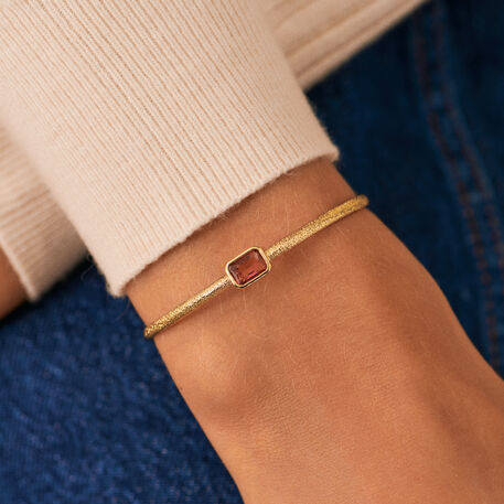 Pulsera rígida CLEOPATR - Rosa / Oro - Pulseras  | Agatha