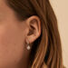 Criollas IMPERIAL - Cristal / Plateado - Pendientes  | Agatha
