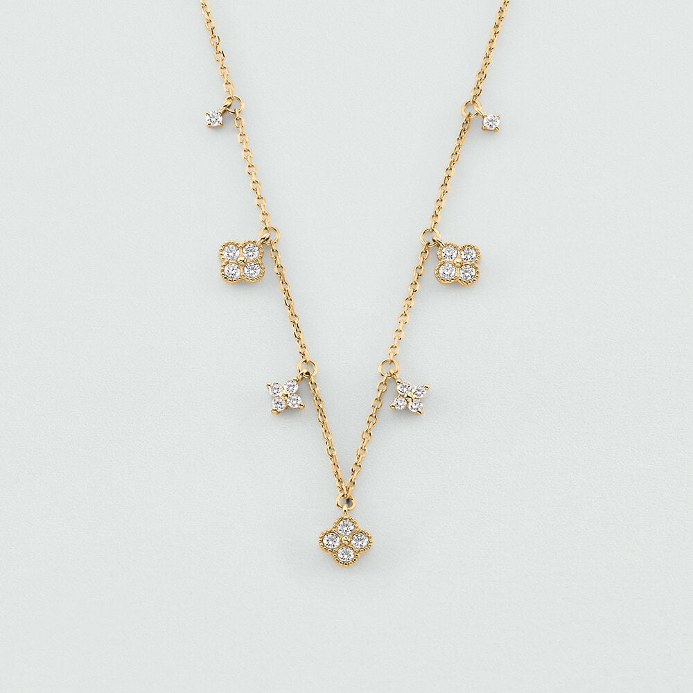 Collar corto BELOVED - Cristal / Dorado - Collar corto  | Agatha