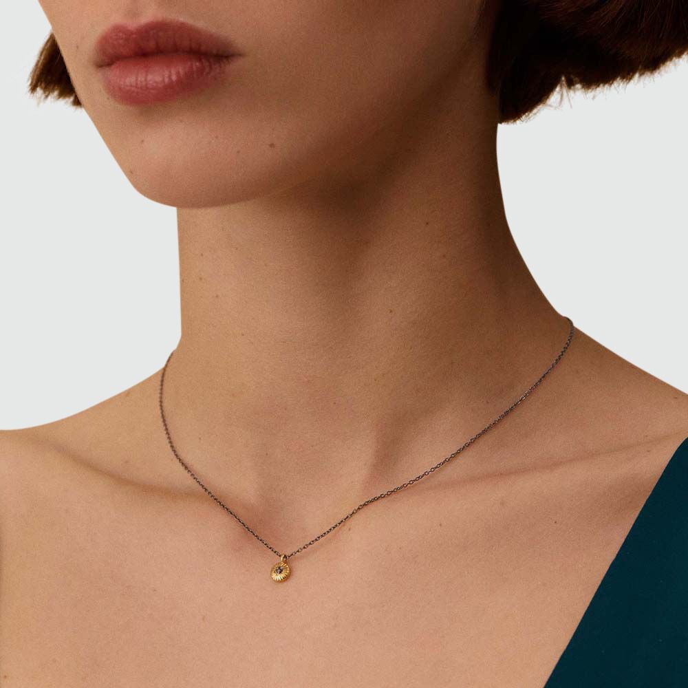 Collar corto DIAMONDS - Oro / Gris - Collar corto  | Agatha