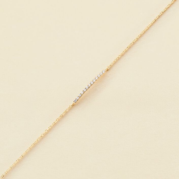Pulsera de cadena BARSHINE - Cristal / Dorado - Pulseras  | Agatha