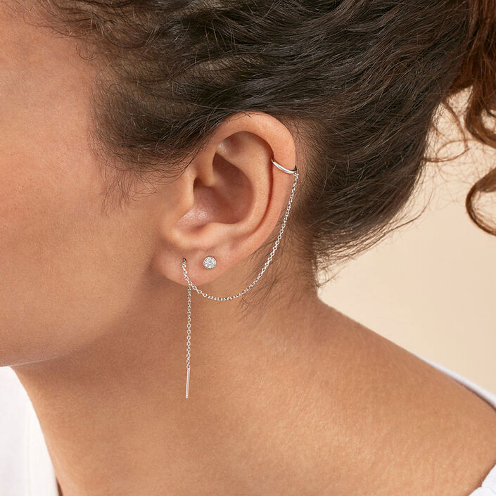 Ear cuff ROLLING - Plata - Piercings  | Agatha