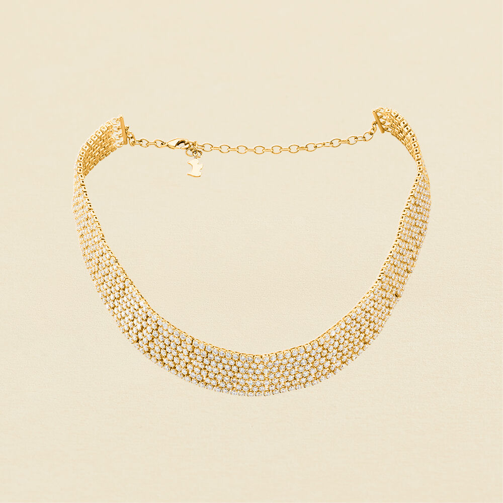 Chocker BERENICE - Cristal / Dorado -   | Agatha