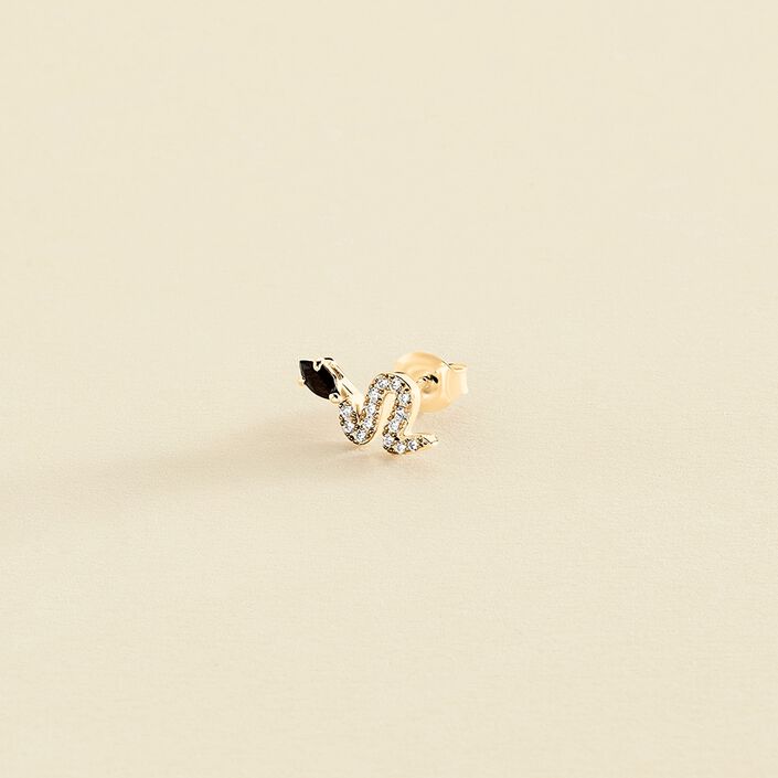 Piercing mini SNAKY - Oro / Gris - Piercings  | Agatha