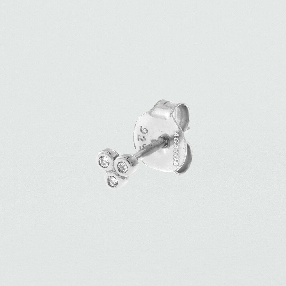 Piercing mini TRES - Cristal / Plateado - Piercings  | Agatha