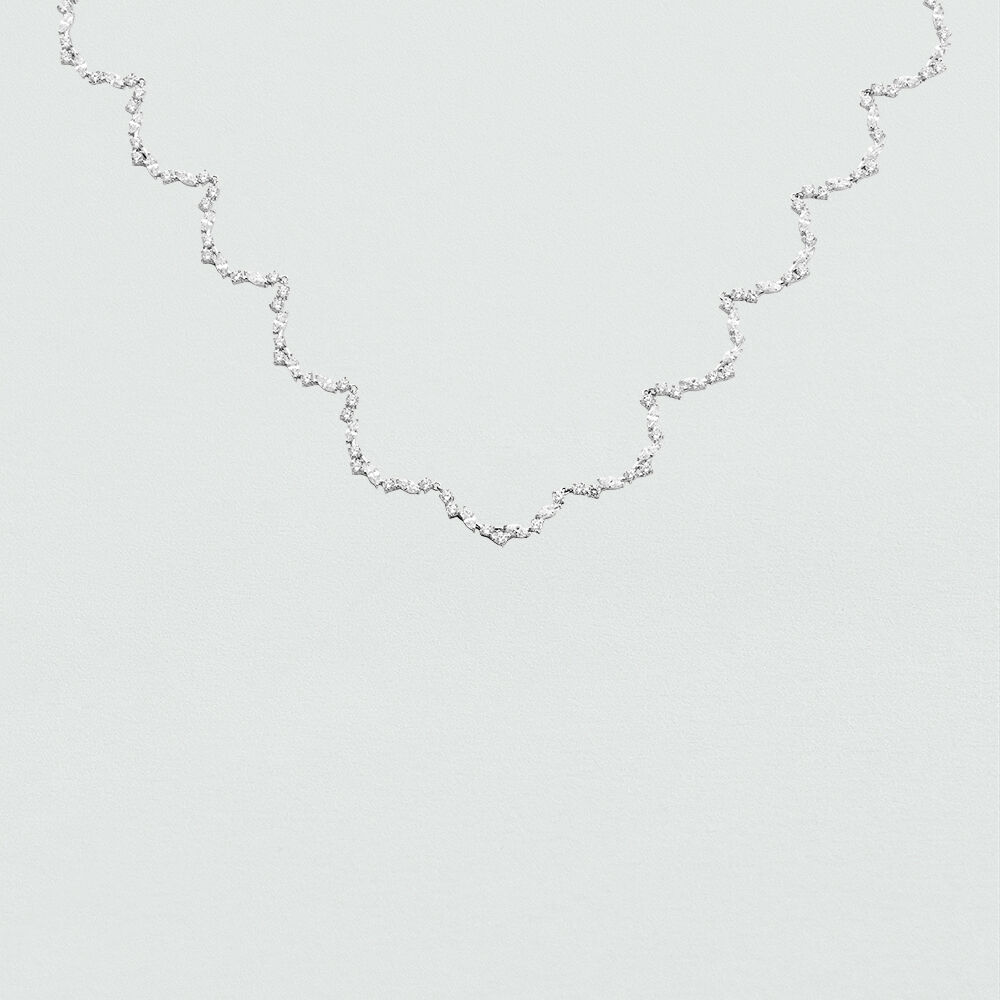 Collar corto PLEIADES - Cristal / Plateado - Outlet  | Agatha