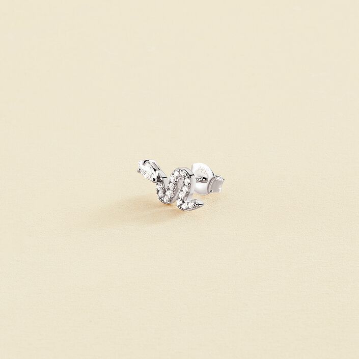 Piercing mini SNAKY - Cristal / Plateado - Piercings  | Agatha