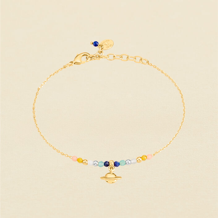 Pulsera de cadena BIGBANG - Multicolor / Oro - Pulseras  | Agatha