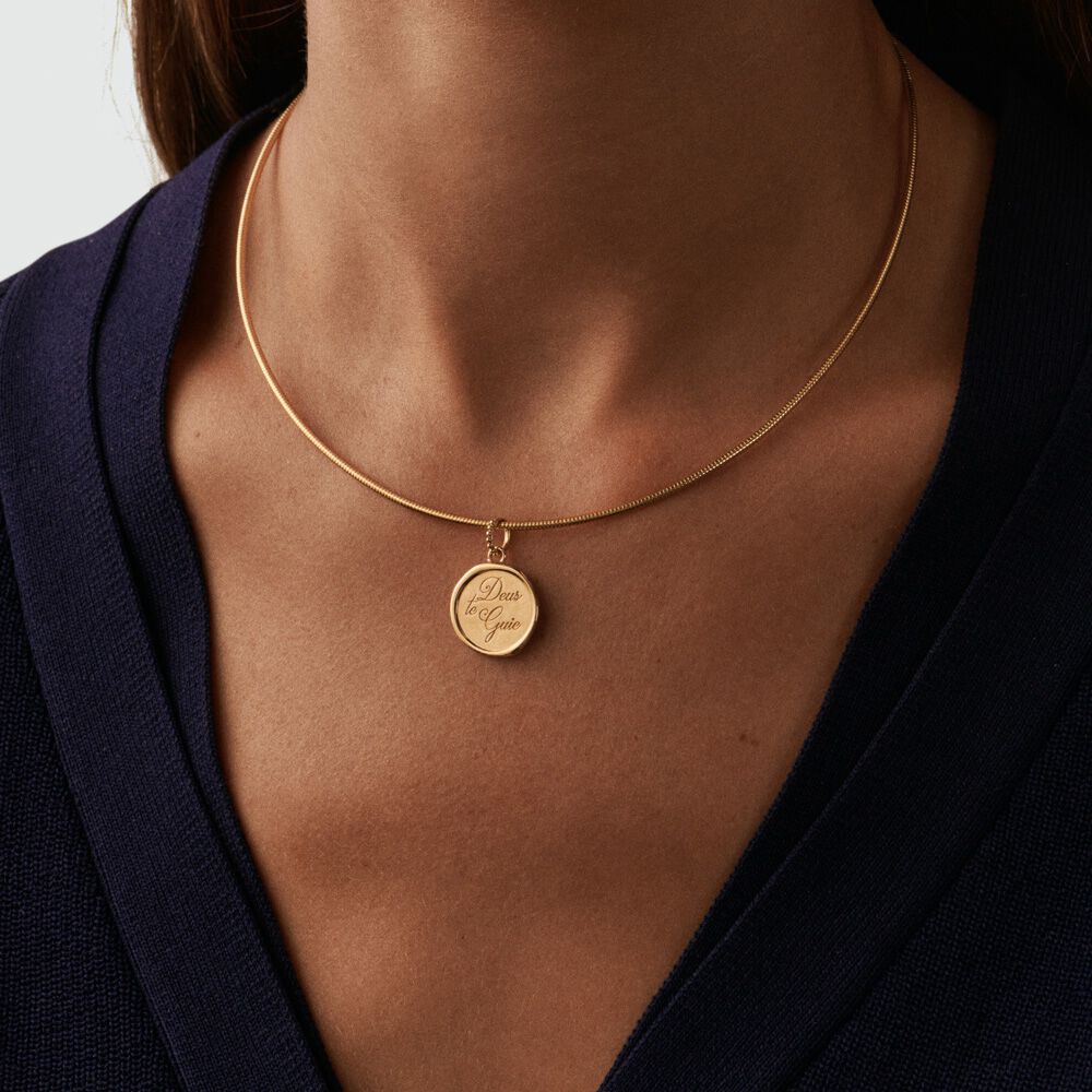 Colgante DEUS - Azul / Oro - Colgante  | Agatha