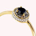 Anillo fino IMPERIAL - Negro / Oro - Anillos  | Agatha