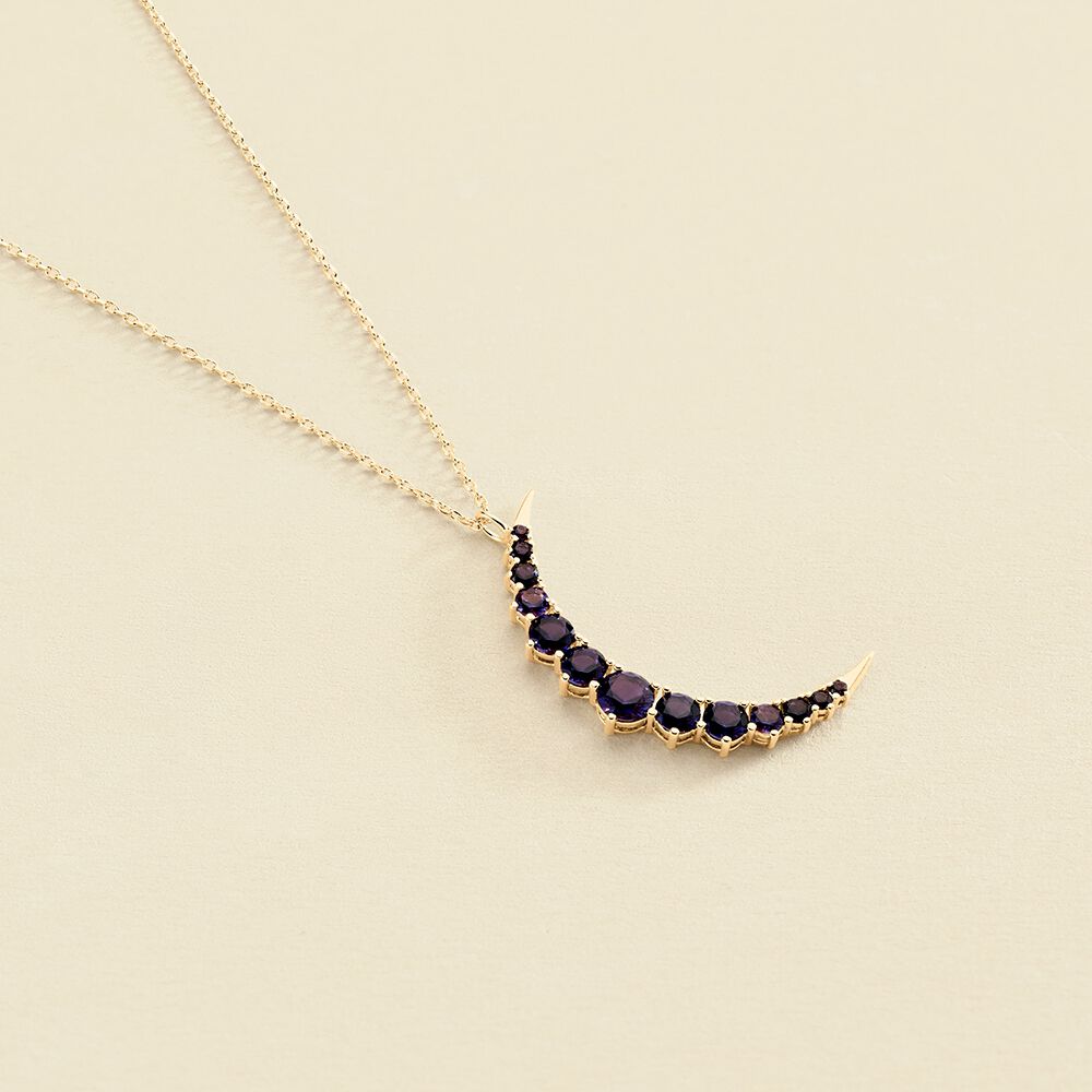 Collar largo CREPUSCULE - Azul / Oro - Collares  | Agatha