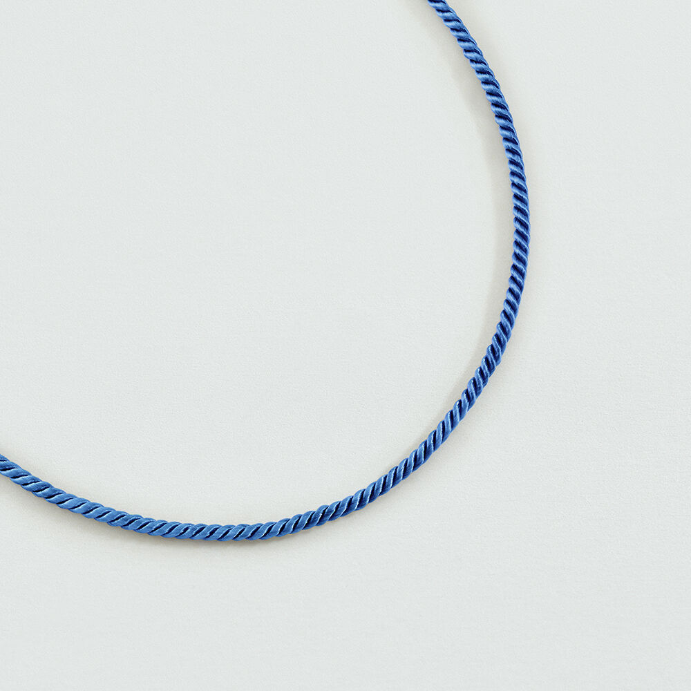 Collar corto CORDÓN - Azul - Collar corto  | Agatha