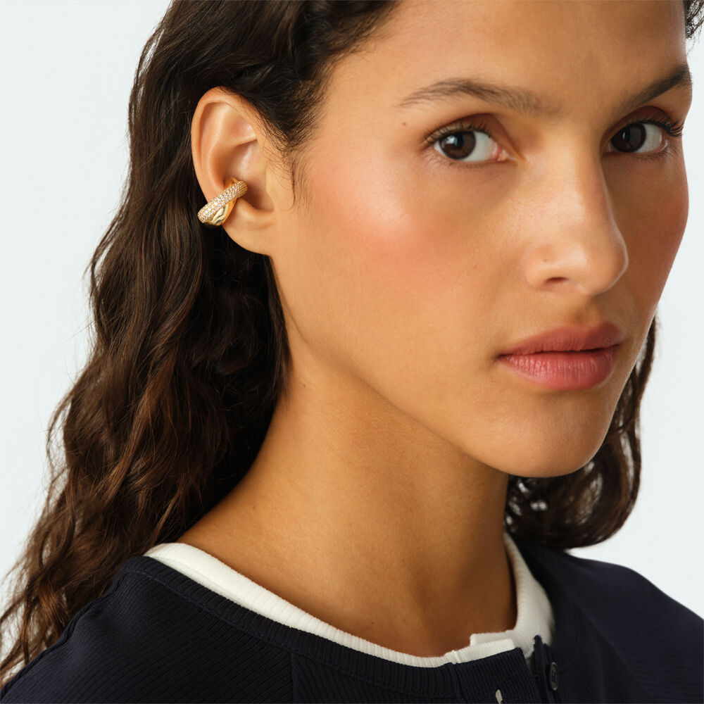 Earcuff XOXO - Cristal / Dorado - Pendientes  | Agatha