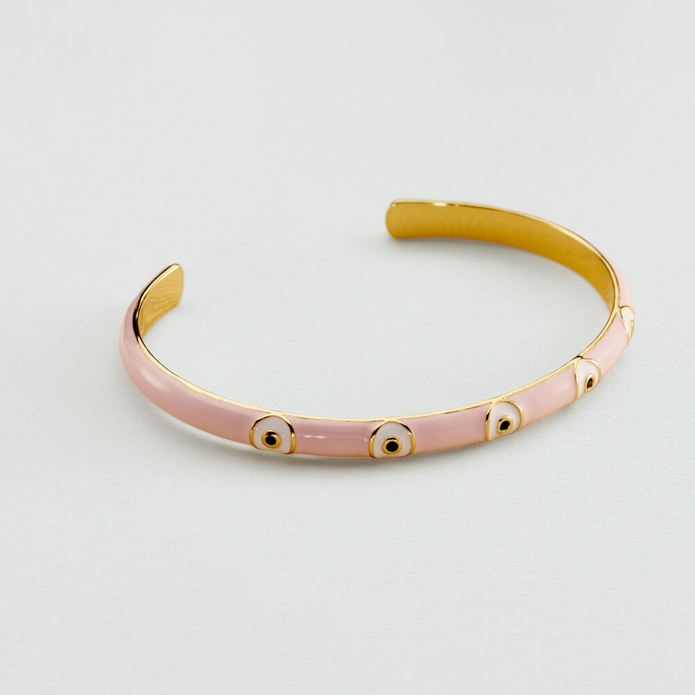 Pulsera rígida CYCLADES - Rosa palido / Dorado - Pulsera rígida  | Agatha