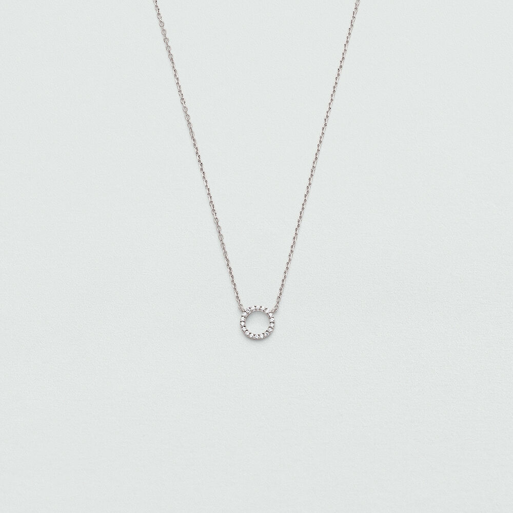 Collar corto RONDOU - Cristal / Plateado - Collar corto  | Agatha