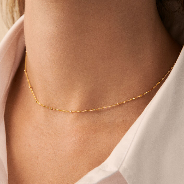 Cadena BALLSHOT - Dorado - Collares  | Agatha
