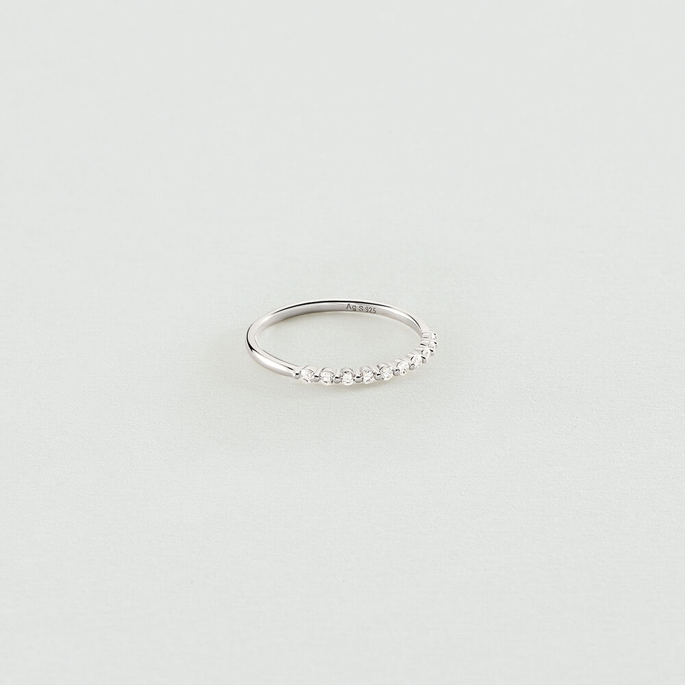 Anillo fino BELOVED - Cristal / Plateado - Anillos de fantasía  | Agatha