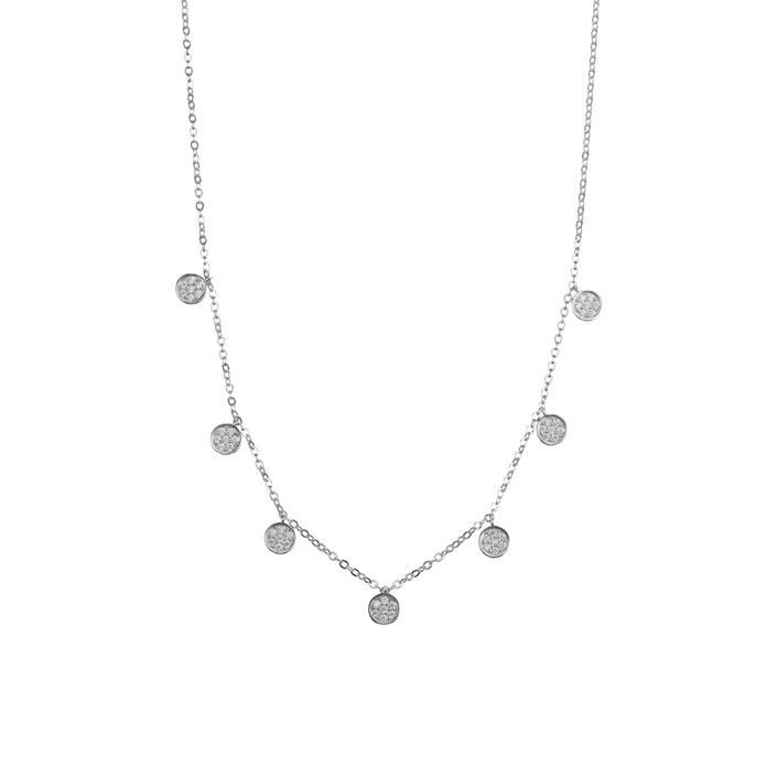 Collar corto HEMERA - Cristal / Plateado - Collares  | Agatha