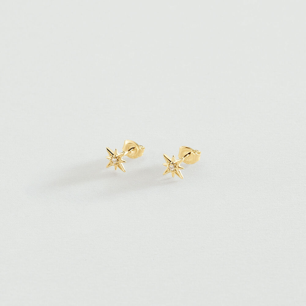 Pendientes cortos OURSE - Cristal / Dorado - Pendientes cortos  | Agatha