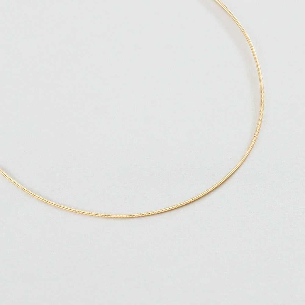 Collar corto RÍGIDA - Dorado - Cadena  | Agatha