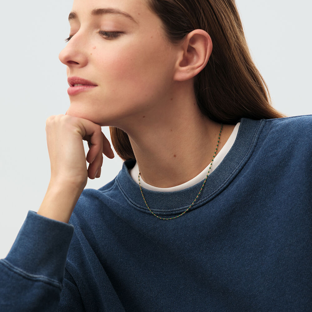 Collar corto SMARTY - Verde / Dorado - Collar corto  | Agatha