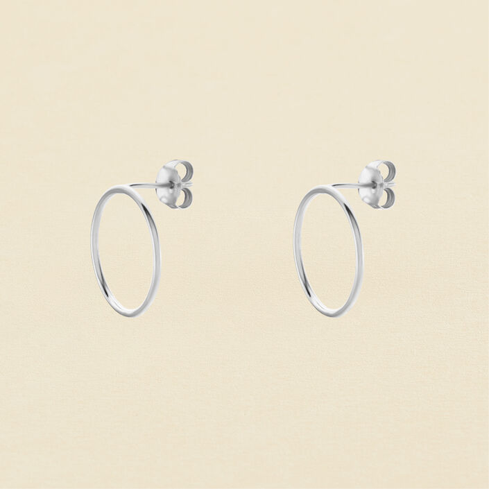 Pendientes cortos TELES - Plata - Pendientes  | Agatha