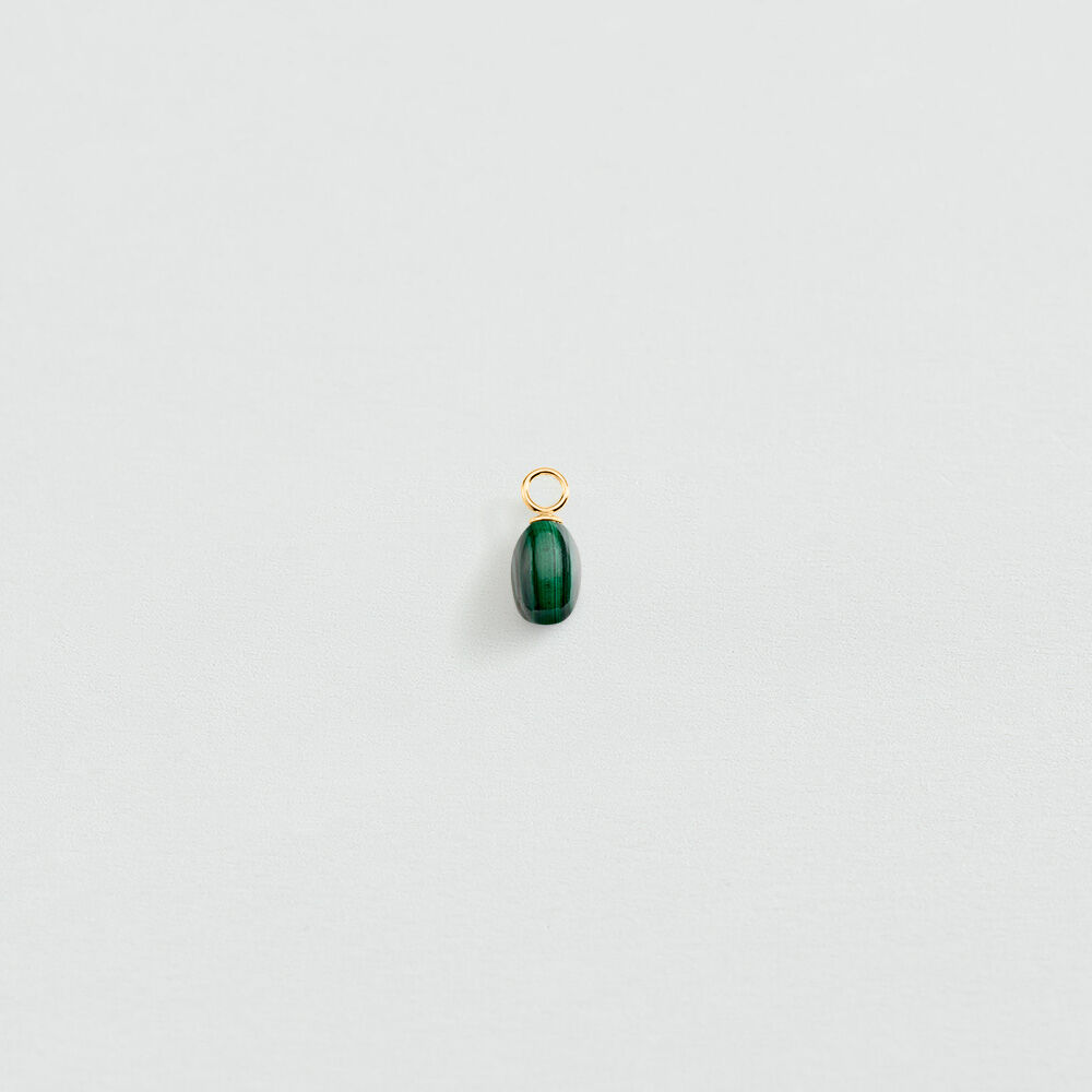 Colgante PIEDRA NATURAL - Verde / Dorado - Joyas  | Agatha