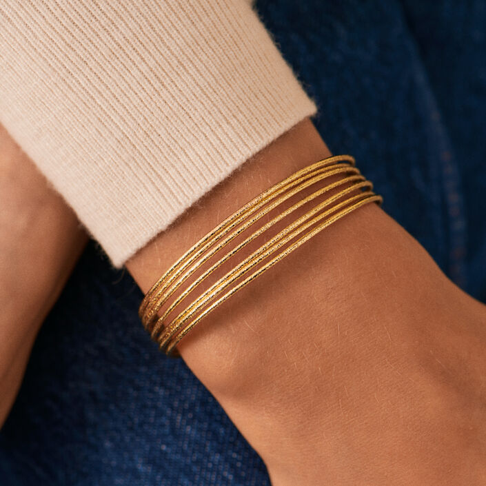 Pulsera esclava MAAT - Dorado - Pulseras  | Agatha