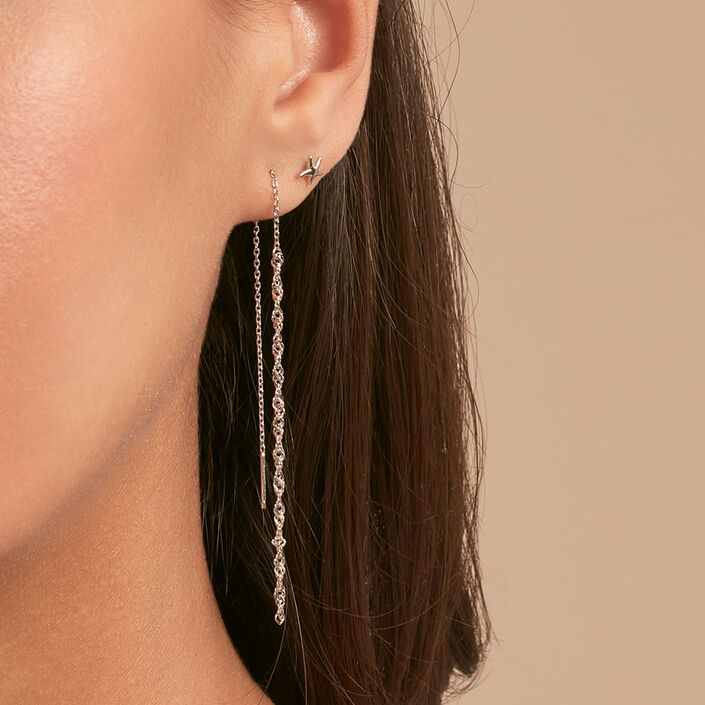 Piercing mini TWISTED - Plata - Piercings  | Agatha
