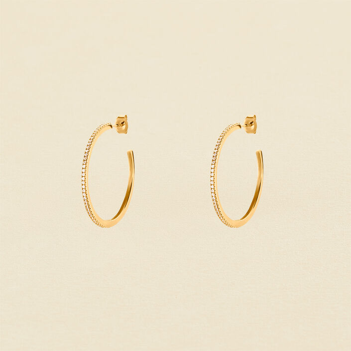 Criollas RAINBOW - Cristal / Oro - Pendientes  | Agatha